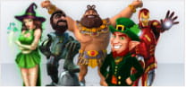 William Hillで人気のあるスロットゲームのキャラクターイラスト